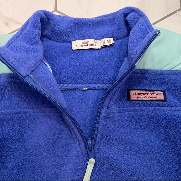 Vineyard Vines Blue Fleece 1/4 Zip Pullover Size XS 5-6 - Picture 4 of 9